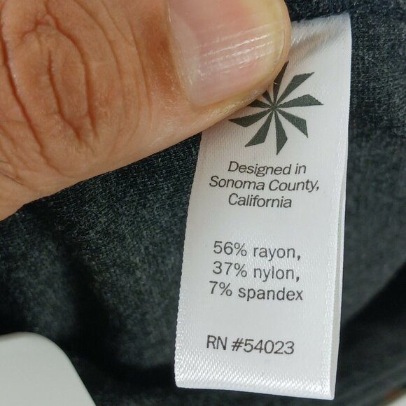 Athleta Gray Ponte Knit Moto Leggings Pants 4P - Picture 5 of 7